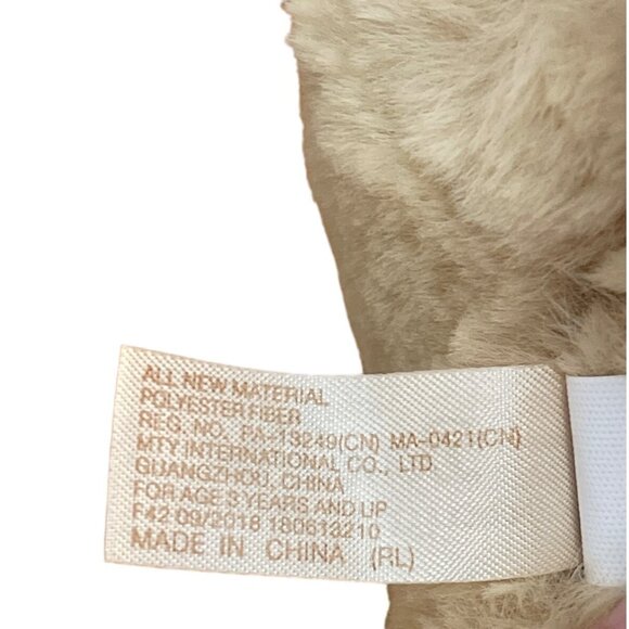 DanDee Collectors Choice Plush Teddy Bear Stuffed Animal Pink Corduroy Paws 8.5" - Picture 5 of 5